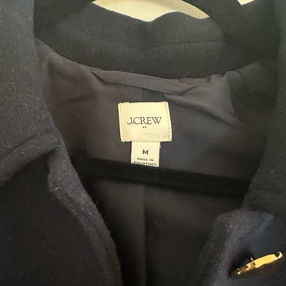 J. Crew Navy Pea Coat with Gold Buttons - Picture 3 of 4